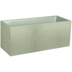 Jardini�re muret basalt d�cor b�ton 98 l - vert amande - eda