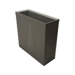 Belli - jardinière muret 'créative' taupe avec contre bac d'environ 50 litres Belli - jardinière muret 'créative' taupe avec contre bac d'environ 50 litres