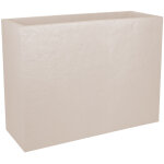 Jardini�re muret loft xl volcania double paroi d�cor pierre - 99, 5 x 29, 5 x 78, 5 cm - 63 l - beige ...