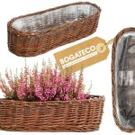 Jardini�re osier bogateco panier rectangulaire taille m naturel