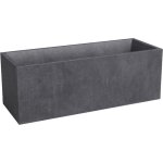 Artevasi jardiniere - sydney - plastique - anthracite - 80 cm - 57 l - dimensions: 79. 5x29. 5x29. 5 ...