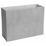 Artevasi jardiniere haute - sydney - plastique - gris clair - 80 cm - 50 l - dimensions: 79. 5x29. 5x68 ...