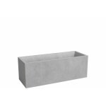 Artevasi jardiniere - sydney - plastique - gris clair - 80 cm - 57 l - dimensions: 79. 5x29. 5x29. 5 ...