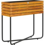 Outsunny - jardinire sur pieds design bois - potager sur pieds - 62 x 22, 5 x 61 cm - acier noir acacia ...
