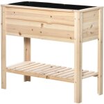 Outsunny - jardinire sur pied potager dim. 90 x 40 x 81 cm - tagre - inserts d'irrigation, gotextile ...