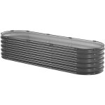 Mophorn - jardinire surleve en mtal, 6, 56 x 1, 96 x 1, 4 pi, jardinire d'extrieur galvanise avec ...