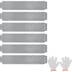Jardini�re sur�lev�e en m�tal galvanis� 6 pcs de 600 cm, jardini�re � creuser pour pelouses trottoirs ...