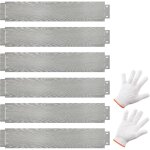 Jardini�re sur�lev�e en m�tal galvanis� 6 pcs de 600 cm, jardini�re � creuser pour pelouses trottoirs ...