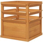 Jardini�re sur�lev�e avec treillis int�gr� - fond a�r� - bac bois pour plantes grimpantes et suspendues ...