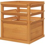 Outsunny - jardinière avec treillis façon persienne dim. 65l x 65l x 73h cm bois de sapin pré - huilé ... Outsunny - jardinière avec treillis façon persienne dim. 65l x 65l x 73h cm bois de sapin pré - huilé ...