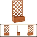 Jardinière à treillis de jardin orange 50x25x90cm bois de sapin - jardinière - pot de fleurs - plante ... Jardinière à treillis de jardin orange 50x25x90cm bois de sapin - jardinière - pot de fleurs - plante ...