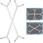 Cyslmuk - jarretire pour drap - sangles croises pour drap - blanc (2 sangles)