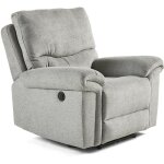 Jasmin - fauteuil relax �lectrique - en tissu - gris clair