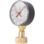 Jauge de pression d'eau alliage d'aluminium fer 0 � 200 psi jauge de test de pression d'eau universelle ...