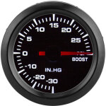 Jauge de suralimentation turbo, compteur de suralimentation 2in 12v turbo - 30 - 30psi plage de mesure ...