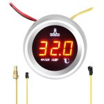 Jauge de temp�rature d'eau de 52mm, compteur num�rique de voiture, affichage led 9 - 36v avec capteur ...