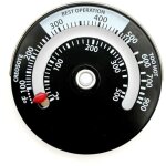 Jauge de temp�rature magn�tique pour po�le � bois et multi - combustibles - thermom�tre de conduit et ...