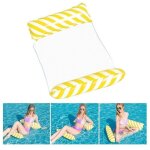 Jaune , hamac flottant gonflable lit flottant polyvalent hamac de natation 4 en 1 (selle, chaise longue, ...