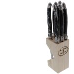 Jean dubost - coffret de 6 couteaux laguiole grisma