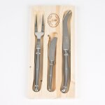 Jean dubost - coffret service fromage laguiole inox