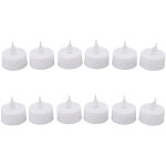 Jeffergarden 12 pi�ces sans flamme led bougies chauffe - plat bougies avec couleur m�che transparente ...