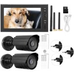 Jeffergarden - 7 pouces lcd sans fil 4ch systme de surveillance de scurit affichage + camra 2 pices ...