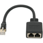 Jeffergarden - adaptateur rpartiteur rj45, rpartiteur d'adaptateur ethernet 1  2 ports rseau rj45, ...