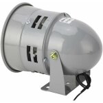 Alarme industrielle, sirne  moteur, 120db, 40w, coque en fer gris, klaxon de feu, composant lectronique, ...
