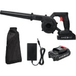 Jeffergarden aspirateur / souffleur / broyeur de feuilles sans fil 21v, sac de collecte, 1500mah batterie ...