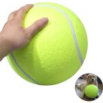 Jeffergarden - balle de tennis gante de 24 cm jouet  mcher pour animaux de compagnie balle de tennis ...