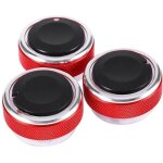 Jeffergarden bouton de commande de climatisation en alliage d'aluminium, accessoire pour ford, lot de ...