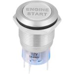 Bouton poussoir de démarrage du moteur, bouton de commutateur de démarreur d'allumage de voiture étanche ... Bouton poussoir de démarrage du moteur, bouton de commutateur de démarreur d'allumage de voiture étanche ...