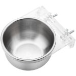 Jeffergarden cage � oiseaux, distributeur d'eau et de nourriture, support de bol, perroquet, perruche, ...