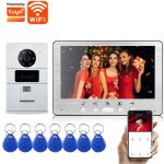 Caméra de sonnette sans fil, sonnette vidéo wifi intelligente 1080p avec moniteur, système de visiophone ... Caméra de sonnette sans fil, sonnette vidéo wifi intelligente 1080p avec moniteur, système de visiophone ...