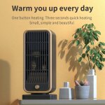 Jeffergarden chauffage d'appoint en cramique ptc 500 w, chauffage rapide, ventilateur portable avec ...