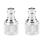 Connecteur rf type n mle vers bnc femelle, adaptateur coaxial, convertisseur de test, 2 pices - jeffergarden ...