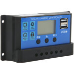 Jeffergarden contr�leur de charge solaire 12 v 24 v, port usb, panneau de protection contre les surcharges, ...