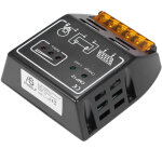 Jeffergarden contr�leur de charge solaire pwm anself 10 a 12 v / 24 v, r�gulateur de charge pour protection ...