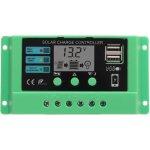 Jeffergarden - contrleur de charge solaire pwm, rgulateur de panneau, cran lcd rglable, 12 v, 24 ...