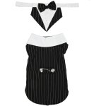 Jeffergarden costume de mariage pour animaux de compagnie, lgant, classique,  rayures verticales, ...