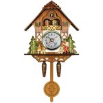 Jeffergarden horloge � coucou antique en bois, horloge murale pour nichoir, d�coration de maison, horloge ...