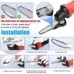 Jeffergarden kit de conversion pour trononneuse, meuleuse d'angle, jeu de supports de 15 cm, outil multifonct ...