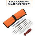 Jeffergarden kit de limes d'aff�tage de tron�onneuse 8 pi�ces, outil manuel pour aff�ter la scie � cha�ne ...
