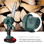 Jeffergarden mini scie d'�lagage �lectrique portable 21v 1200mah, poign�e ergonomique, type cha�ne, adapt�e ...