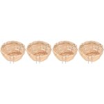 Jeffergarden nid d'oiseau en bambou, tissage fait � la main, maison de repos avec crochet pour perroquets ...