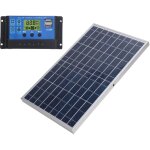Jeffergarden panneau solaire polycristallin 10 w 12 v, �tanche ip65, contr�leur de charge portable 30 ...
