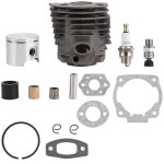 Piston de cylindre de 46 mm avec kit de joints pour moteur husqvarna 50, 51, 55 rancher nikasil - jeffergarden ... Piston de cylindre de 46 mm avec kit de joints pour moteur husqvarna 50, 51, 55 rancher nikasil - jeffergarden ...