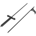 Jeffergarden poker de chemin�e de 40 pouces, en acier massif antirouille, pour chemin�e de camping, po�le ...