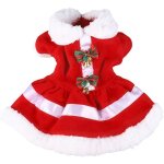 Jeffergarden robe de nol pour chien, col de poup�e, �pais, confortable, chaud, mignon, chiot, robe de ...