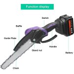 Jeffergarden scie d'�lagage �lectrique portable 21 v 8 pouces, petite scie � cha�ne pour fendeuse de ...